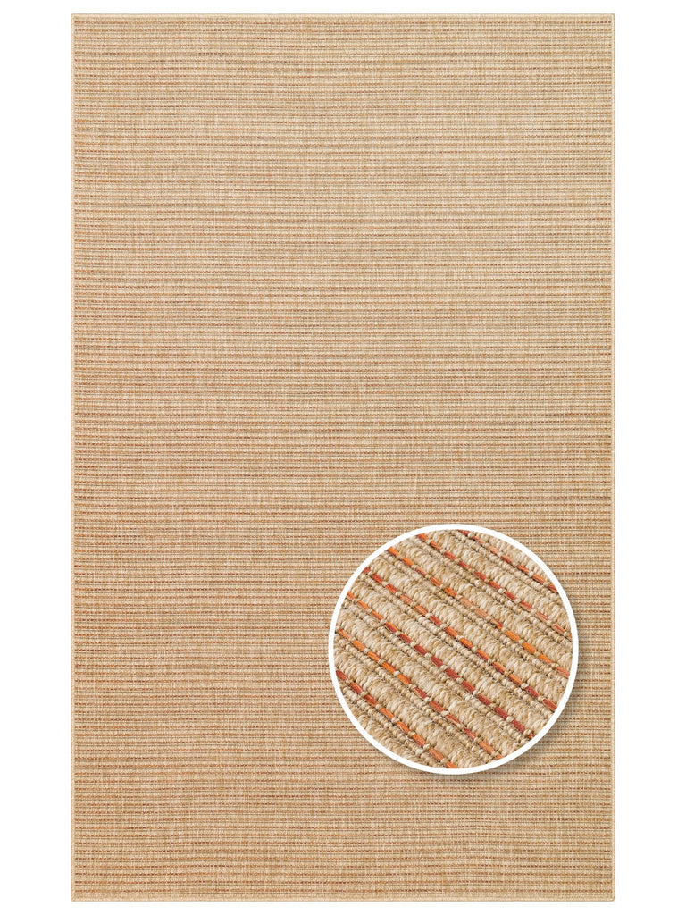 Dream Suitable for Indoor and Outdoor Use Easy to Clean Sisal-Look Carpet 01 NATURAL TERRAXW