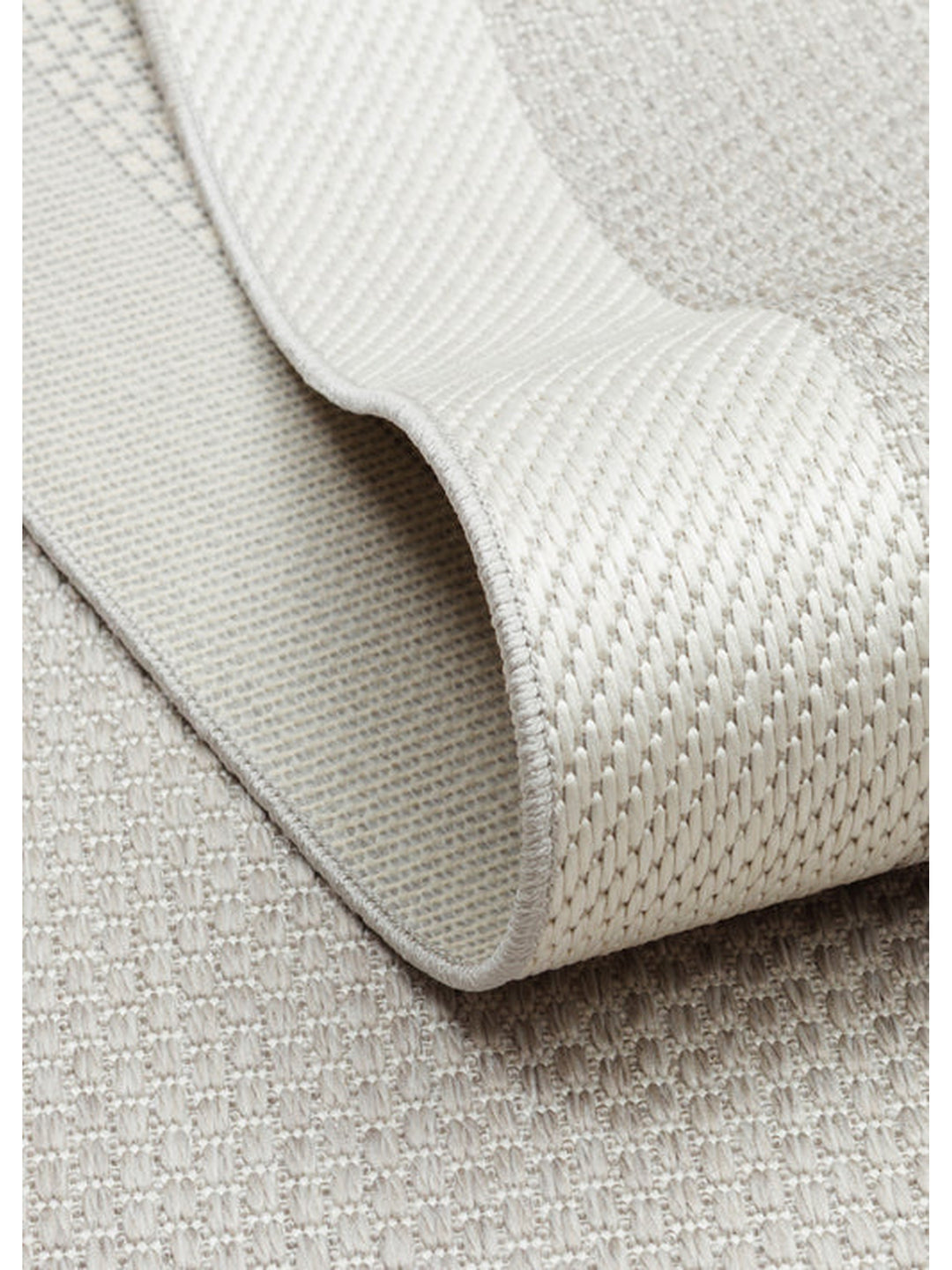 Resort Series Bordered, Dust-Proof, Non-Slip Based, Stylish Rug 05 GREY CREAM
