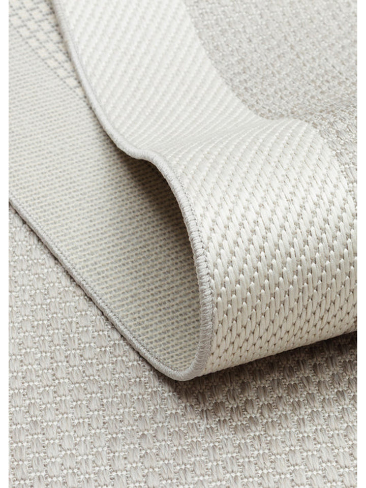 Resort Series Bordered, Dust-Proof, Non-Slip Based, Stylish Rug 05 GREY CREAM