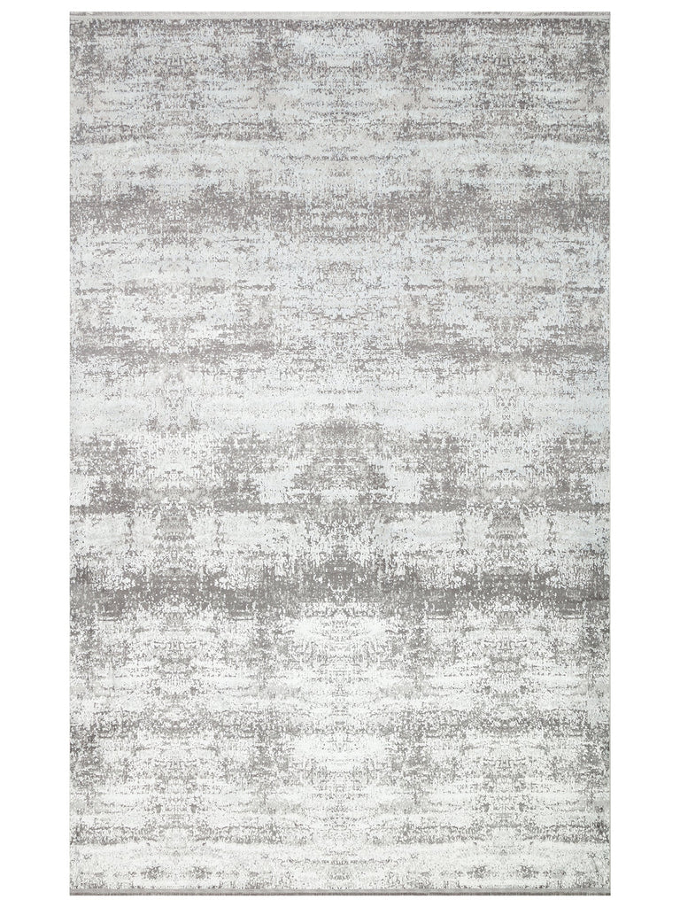 Smooth Washable Non-Slip Shiny Living Room Hallway Thin Weave Modern Carpet 112 GREY