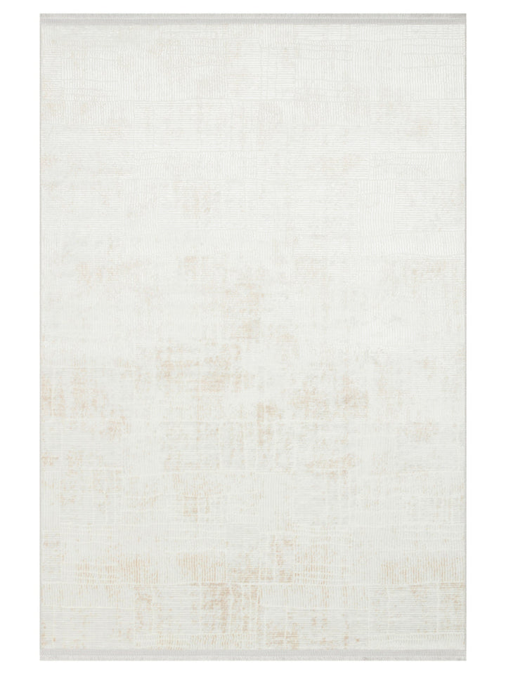 Smooth Washable Non-Slip Bright Living Room Hallway Fine Woven Modern Carpet 23 CREAM XW