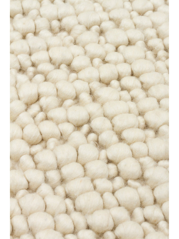 Woolstar %100 Naturel Kazak Desenli Salon Oturma Odası Koridor Antre El Dokuma Örgü Halı 06 CREAM - Carpetdocia