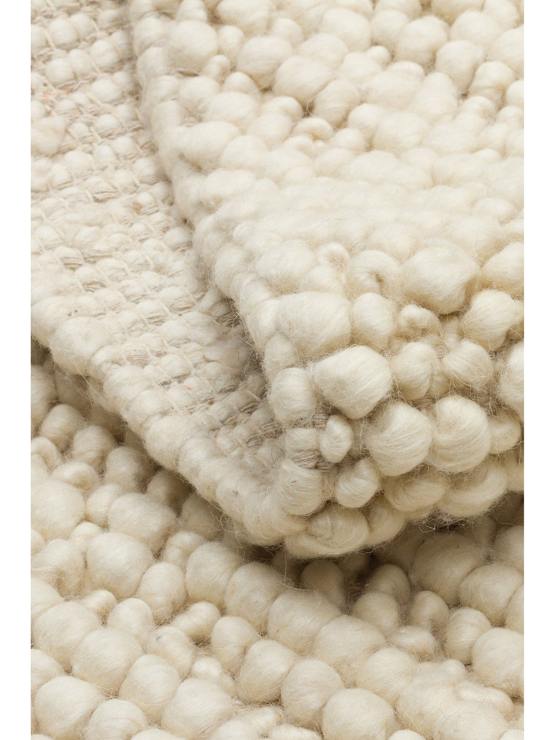 Woolstar %100 Naturel Kazak Desenli Salon Oturma Odası Koridor Antre El Dokuma Örgü Halı 06 CREAM - Carpetdocia