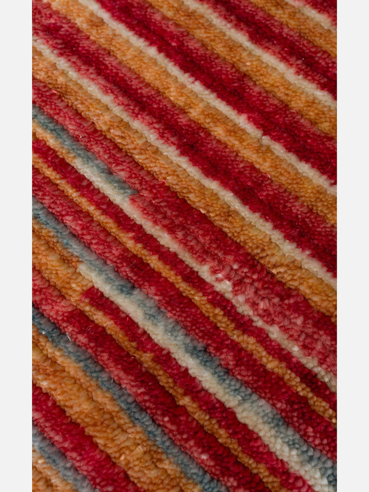Burj Serisi %100 Naturel El Emeğiyle Üretilen TENCEL™ Kara Tezgah Halı 03 MULTY - Carpetdocia