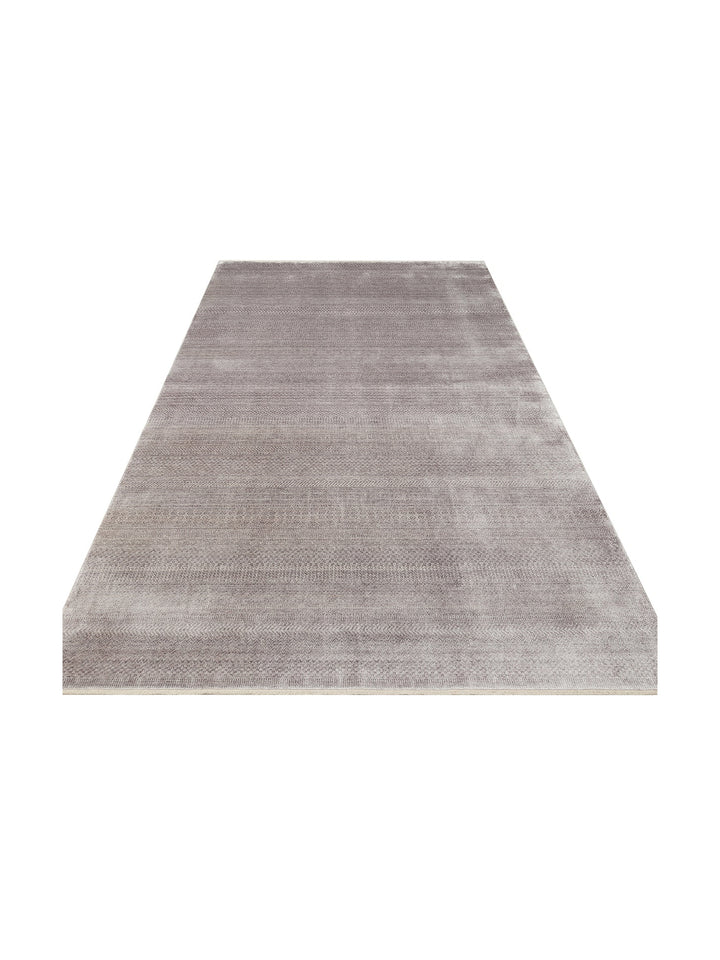 Çırağan %100 Naturel Özel Işıltılı El Emeği ile Özel Tezgahlarda Üretilen TENCEL™ Uşak Halısı 08GREY - Carpetdocia