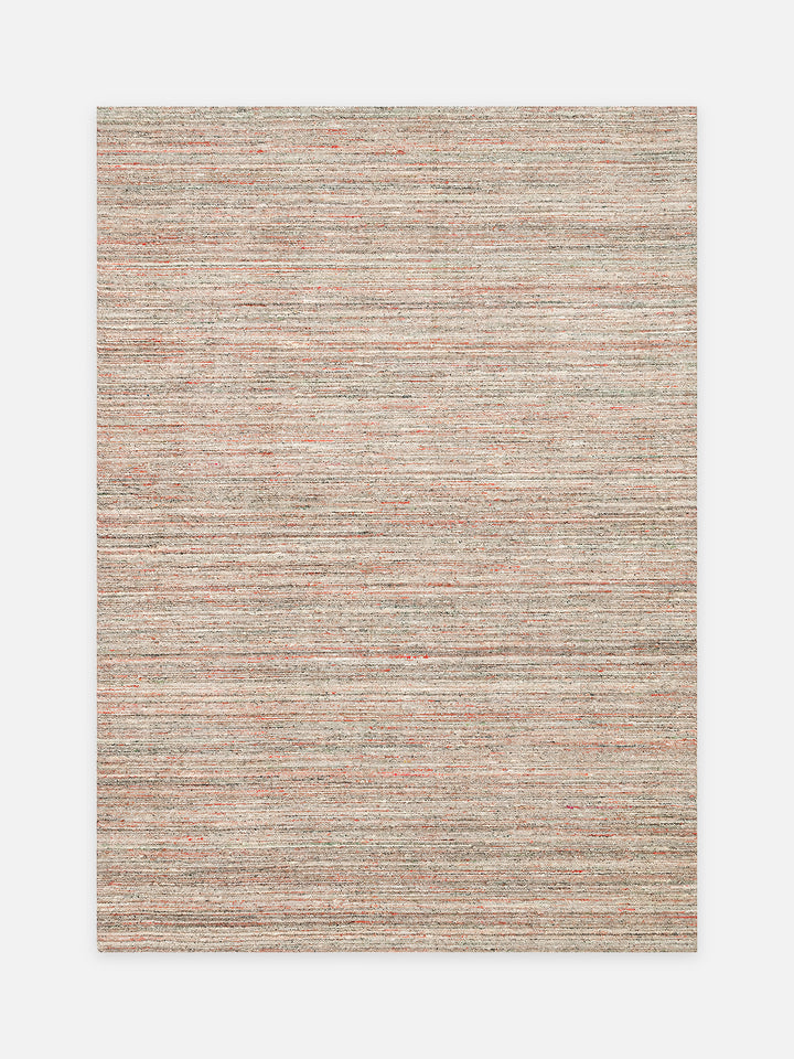 Helsinki Serisi %100 Naturel Yün ve Viskon El Dokuma Modern İskandinav Salon Oturma Odası Halı ROSE - Carpetdocia - kusbakisi