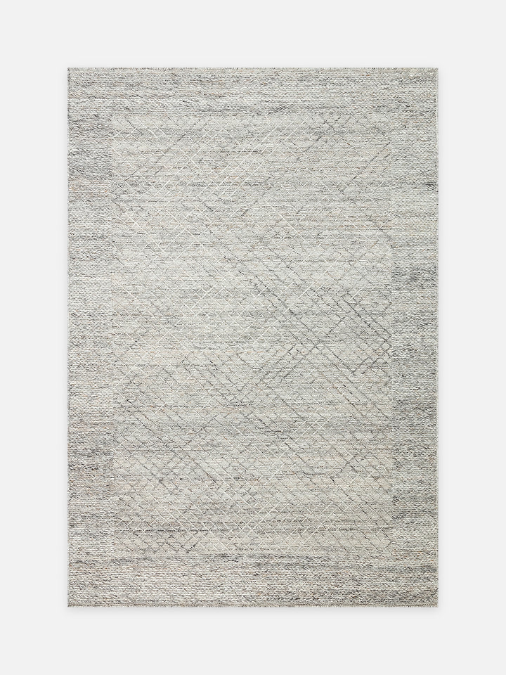 Herringbone Serisi El Dokuma Modern Etnik Salon Oturma Odası Yatak Odası Halı GREY - Carpetdocia - kusbakisi