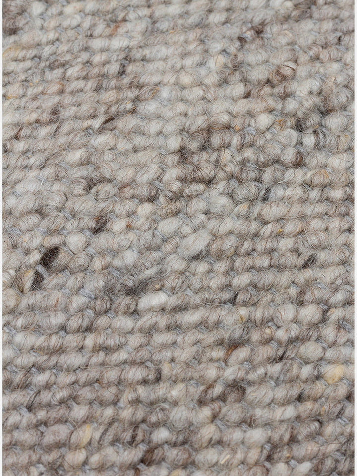 Jakarta Serisi Yün Polyester ve Pamuk Karışımı El Dokuma Halı SILVER - Carpetdocia
