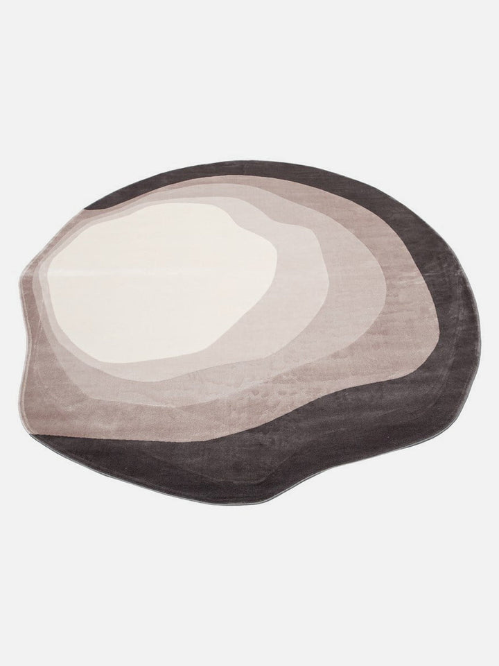 Monza Art Geometrik Desenli Yüksek Kalite Sık Dokuma Parlak Modern Salon Halısı 01 CREAM BLACK Q - Carpetdocia