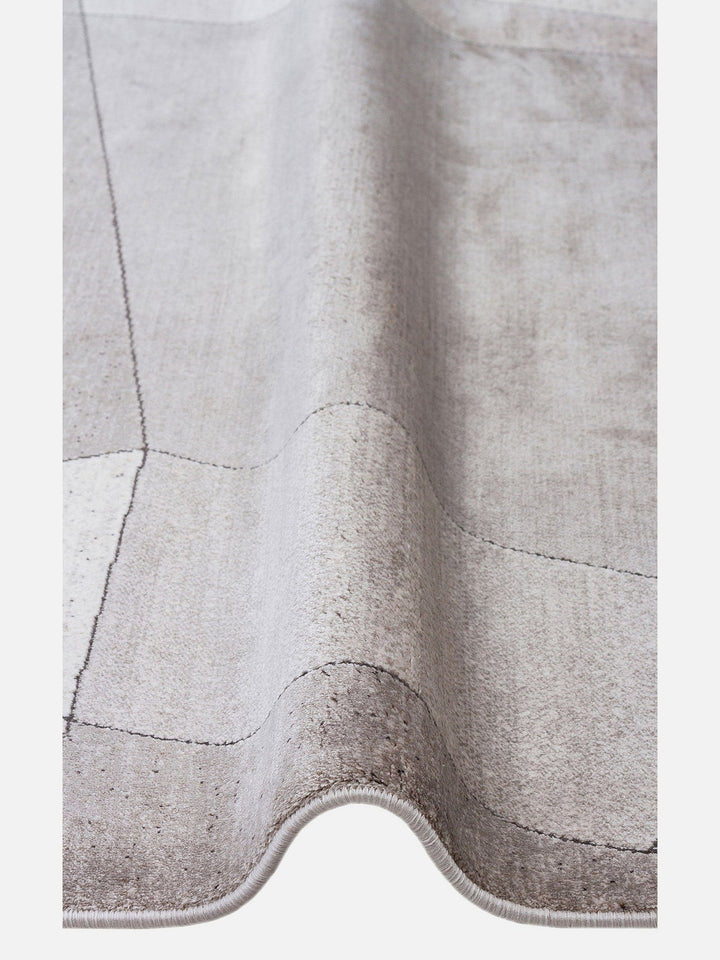 Monza Geometrik Desenli Yüksek Kalite Sık Dokuma Parlak Modern Salon Halısı 07 CREAM GOLD - Carpetdocia
