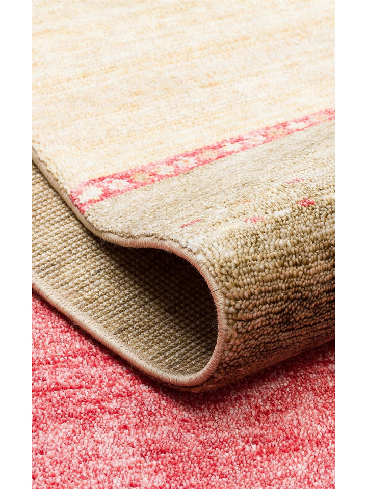 Oushak Carnaval %100 Naturel Kolay Temizlenir El Emeğiyle Üretilen TENCEL™ Modern Uşak Halısı 11 RED AUTUMN - Carpetdocia
