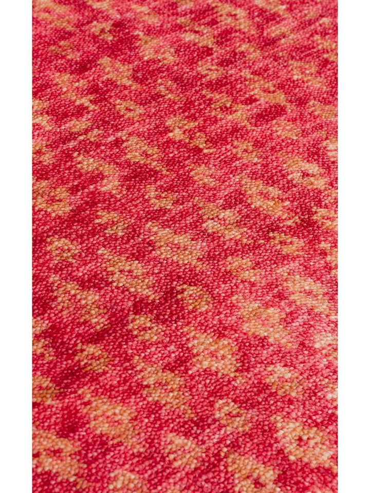 Oushak Carnaval %100 Naturel Kolay Temizlenir El Emeğiyle Üretilen TENCEL™ Modern Uşak Halısı ZR 15 RED AUTUMN - Carpetdocia