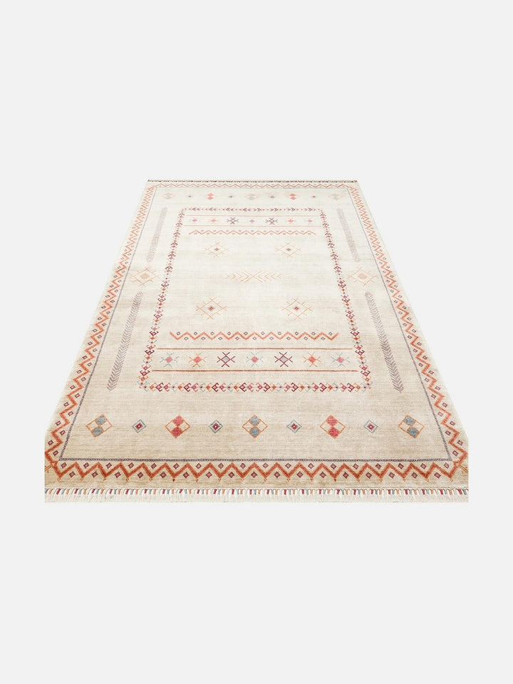 Oushak Carnaval %100 Naturel Kolay Temizlenir El Emeğiyle Üretilen TENCEL™ Modern Uşak Halısı 20 LIGHT MULTY - Carpetdocia