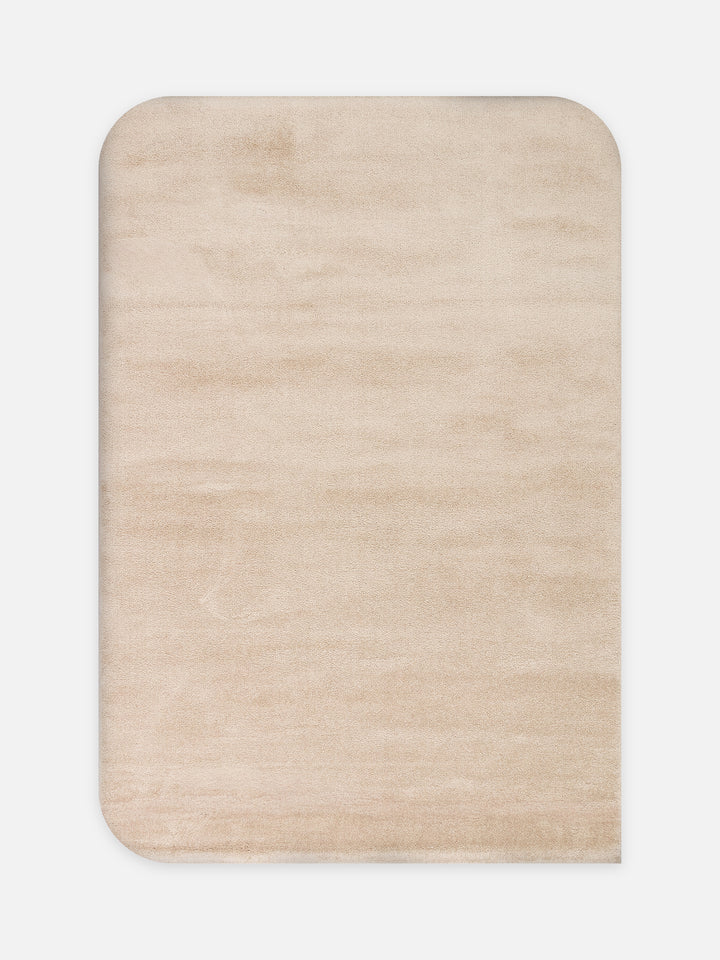 Peace Art Hav Toz Vermez Yumuşak Tuşeli Zarif Shaggy Halı 05 BEIGE - Carpetdocia - kusbakisi