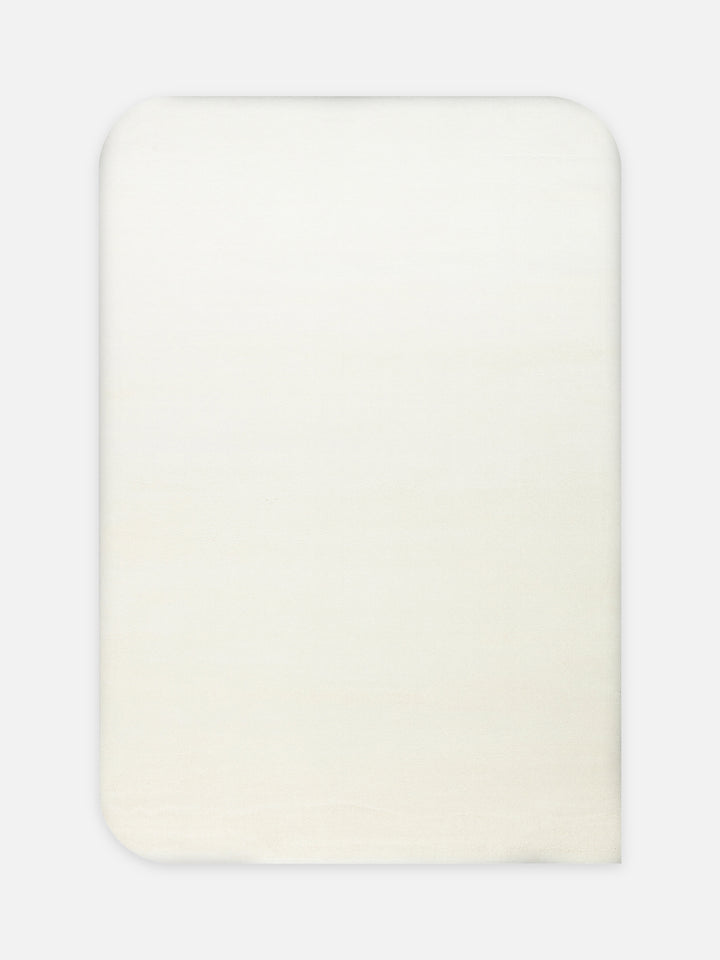 Peace Art Hav Toz Vermez Yumuşak Tuşeli Zarif Shaggy Halı 05 WHITE - Carpetdocia - kusbakisi