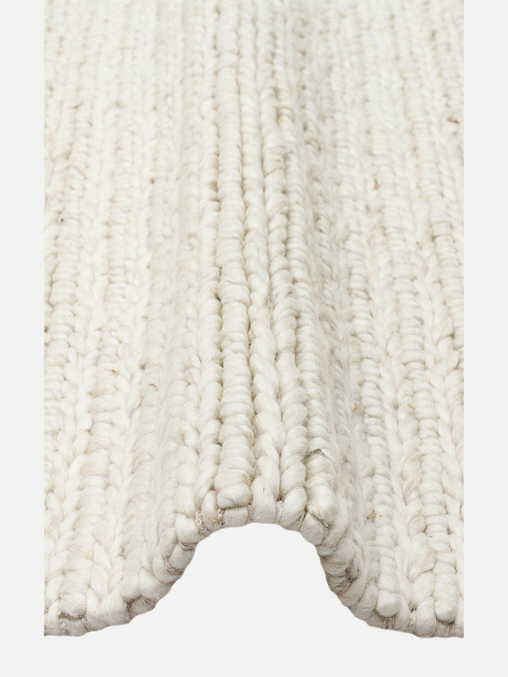 Woolstar %100 Naturel Kazak Desenli Salon Oturma Odası Koridor Antre El Dokuma Örgü Halı 07 L.BEIGE - Carpetdocia