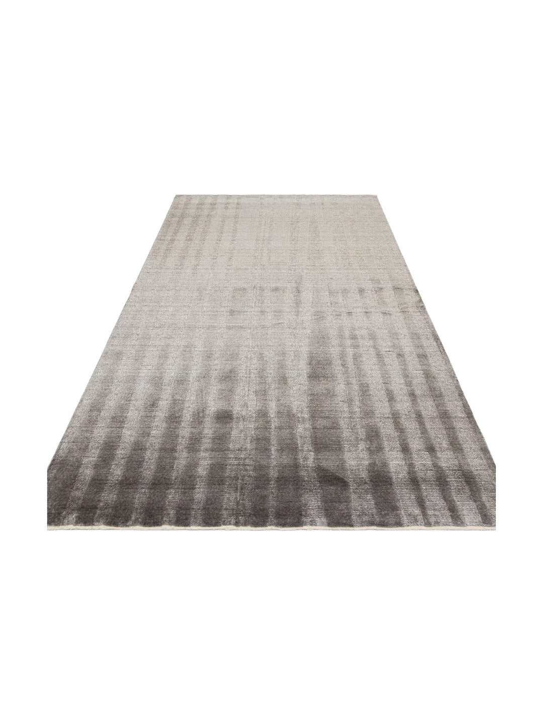 Brasilia Handgefertigter Moderner Schlichter Eleganter TENCEL™ Spezieller Schwarzer Webstuhl-Teppich 01 ANTHRACITE