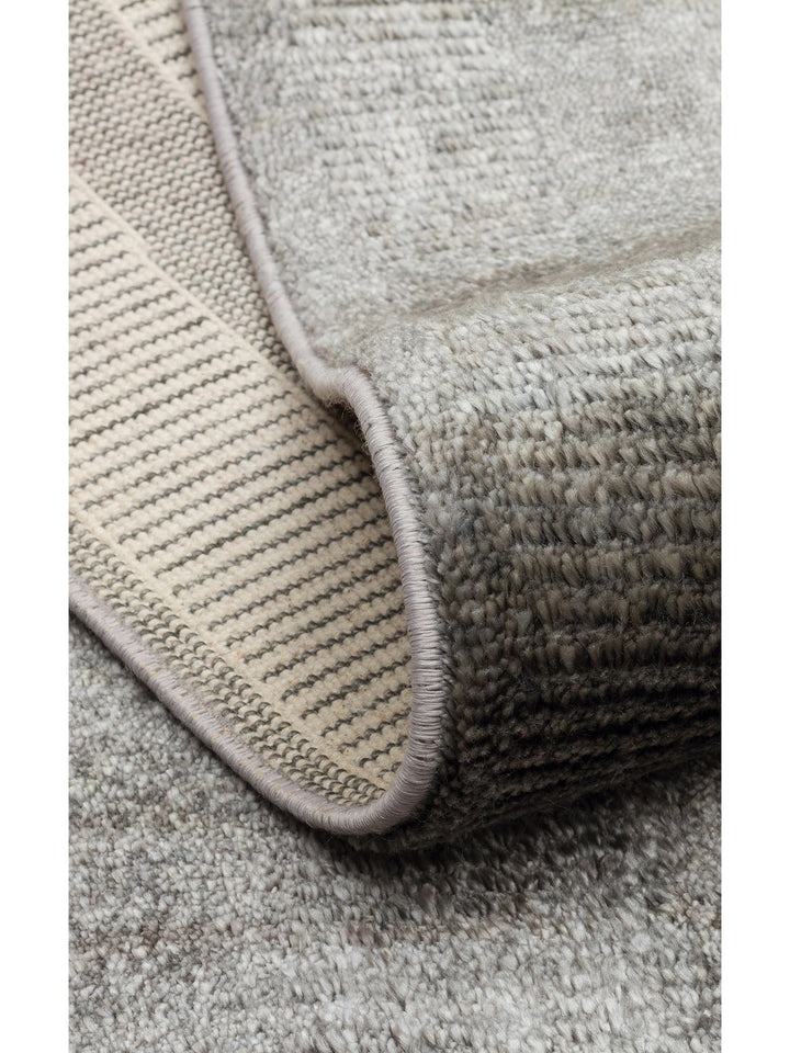 Brasilia Handgefertigter Moderner Schlichter Eleganter TENCEL™ Spezieller Schwarzer Webstuhl-Teppich 01 ANTHRACITE