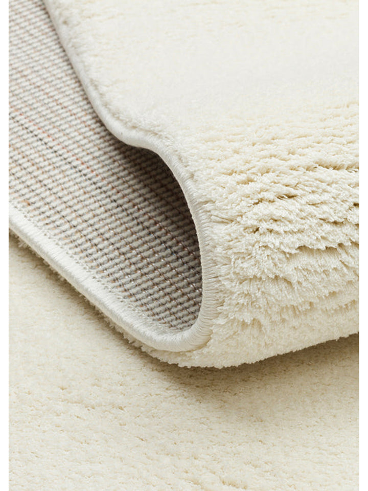 Tapis Shaggy Élégant à Toucher Doux Peace Art Hav Ne Donne Pas de Poussière 03 BLANC