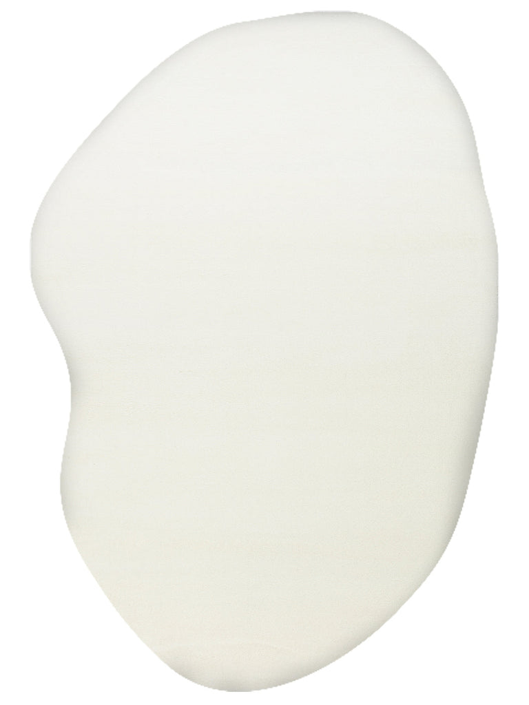 Tapis Shaggy Élégant à Toucher Doux Peace Art Hav Ne Retient Pas la Poussière 02 BLANC