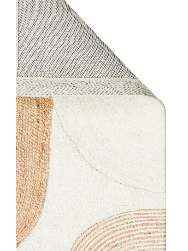 Woolstar 100 % Natur Kasachischer Muster Wohnzimmer Sitzzimmer Flur Eingang Handgewebter Gestrickter Teppich 902NATWHITE