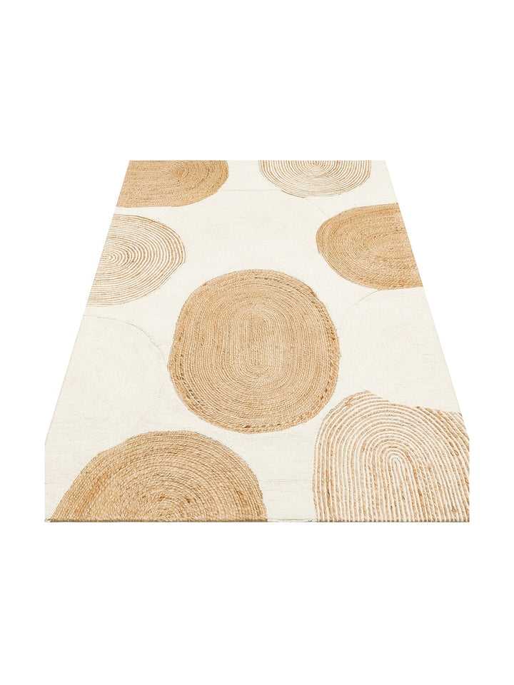 Woolstar 100 % Natur Kasachischer Muster Wohnzimmer Sitzzimmer Flur Eingang Handgewebter Gestrickter Teppich 902NATWHITE