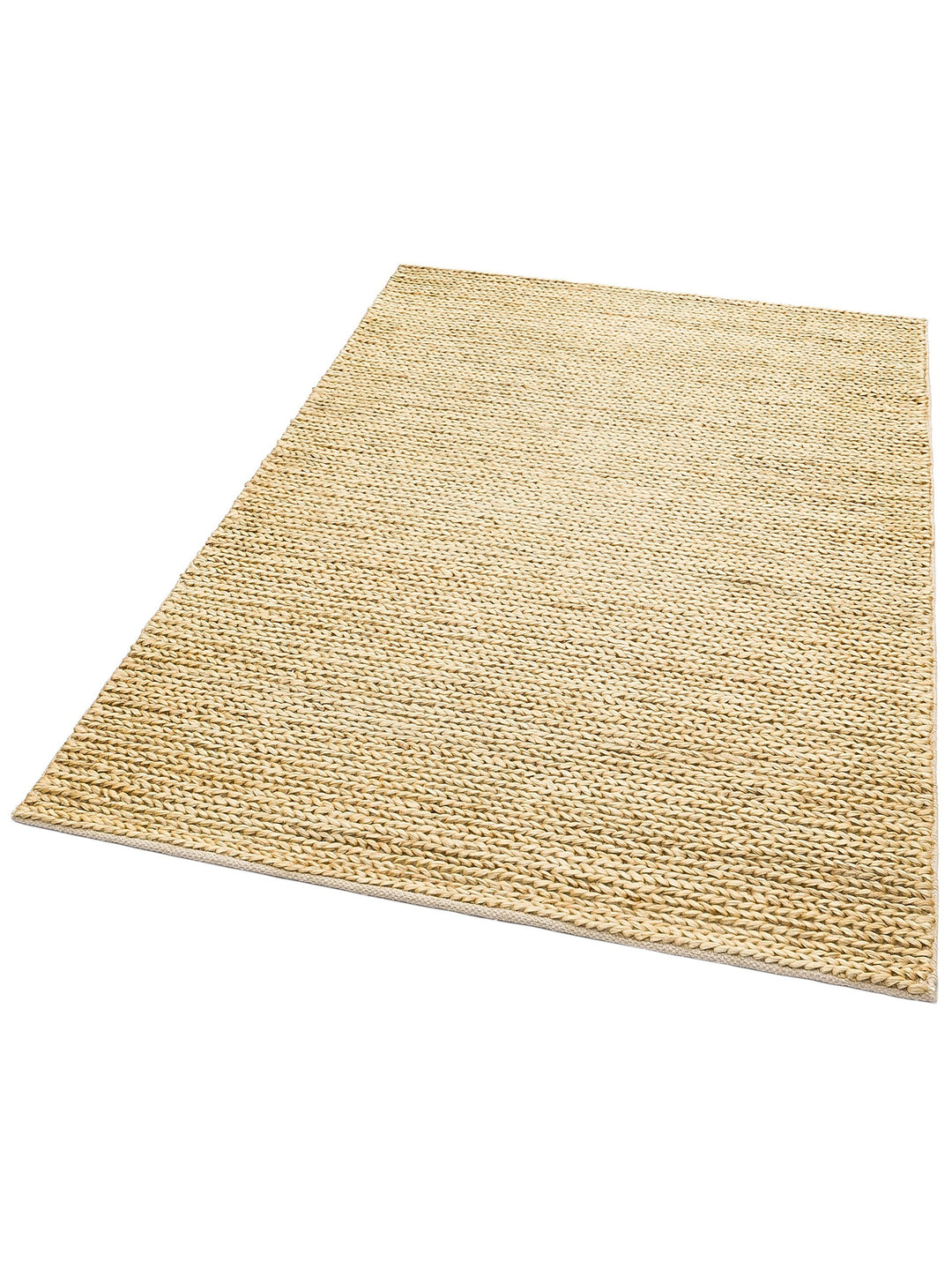 Baccarat Jüt %100 Naturel Oturma Odası Koridor Antre Mutfak Balkon El Dokuma Hasır Halı BAC CREAM - Carpetdocia