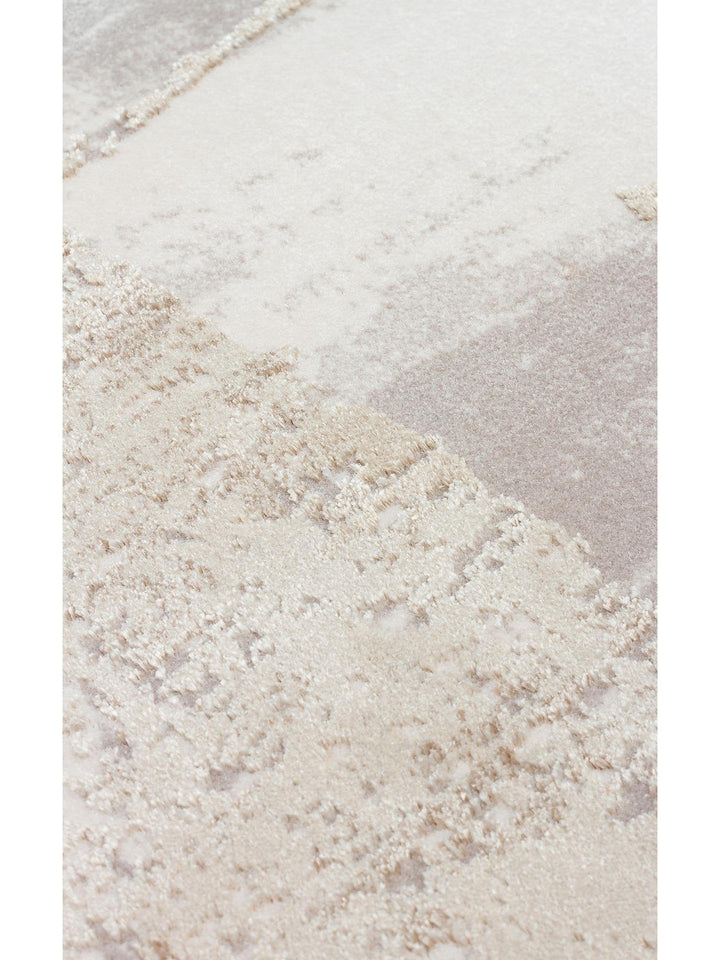 Cairo Serisi Extra Yumuşak Dokulu Sık Dokuma Modern Desenlere Sahip Şık Salon Halısı 06 BEIGE GREY - Carpetdocia