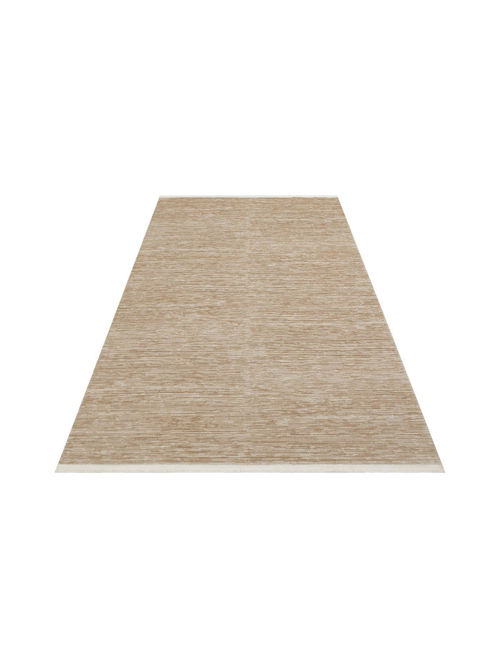 Fade Serisi Sade Desenli Oturma Odası Salon Koridor Antre Yatak Odası Modern Halı PLAIN BEIGE - Carpetdocia
