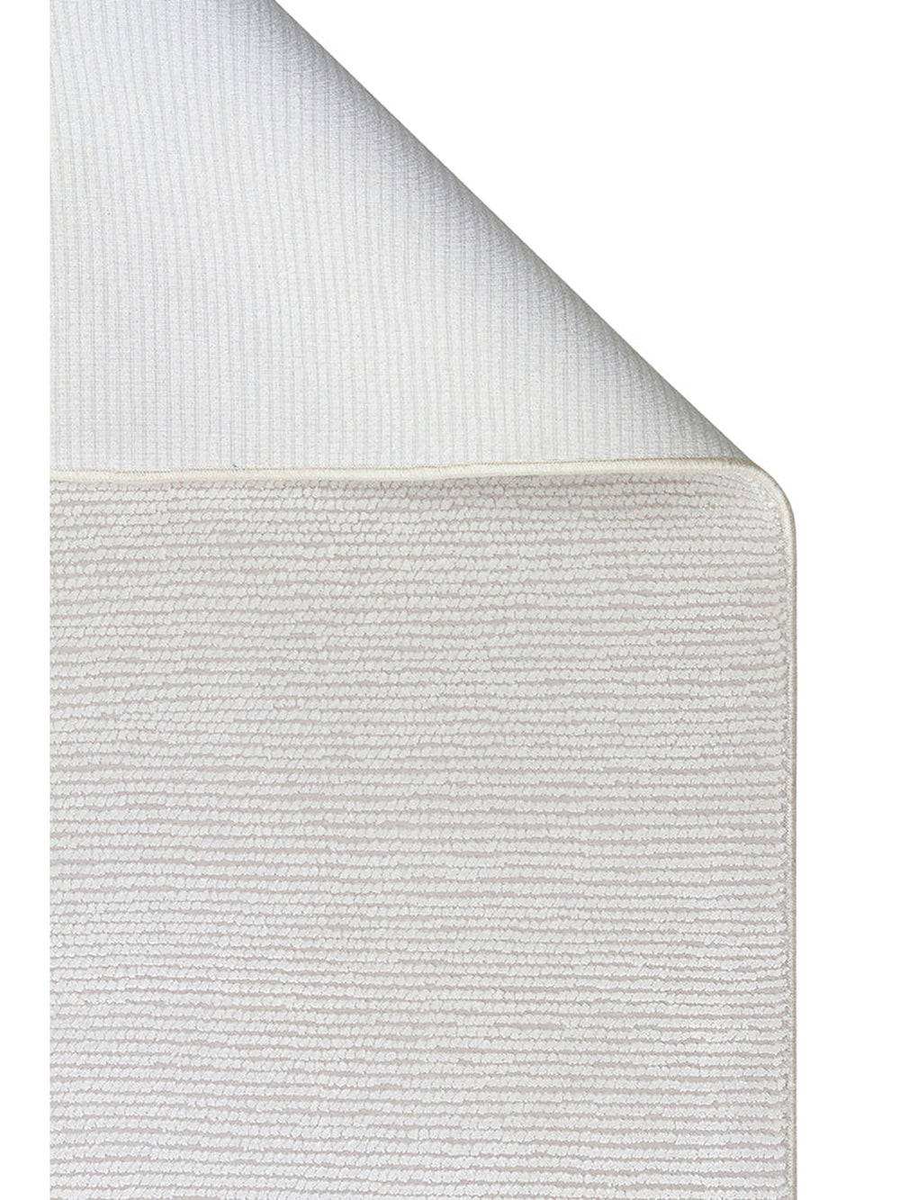 Lucia Serisi Modern Parlak Salon Oturma Odası Yatak Odası Antre Halı PLAIN IVORY - Carpetdocia