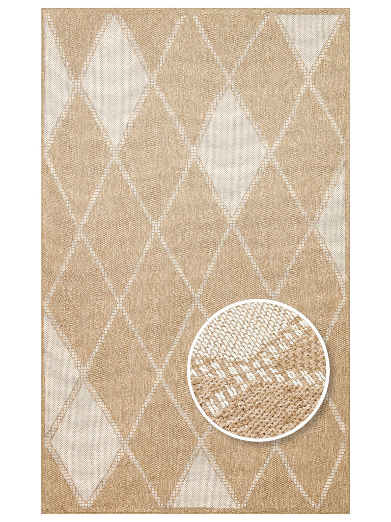 Mallorca Sun and Water Resistant Living Room Corridor Kitchen Balcony Jute Look Sisal Carpet 04NTWH