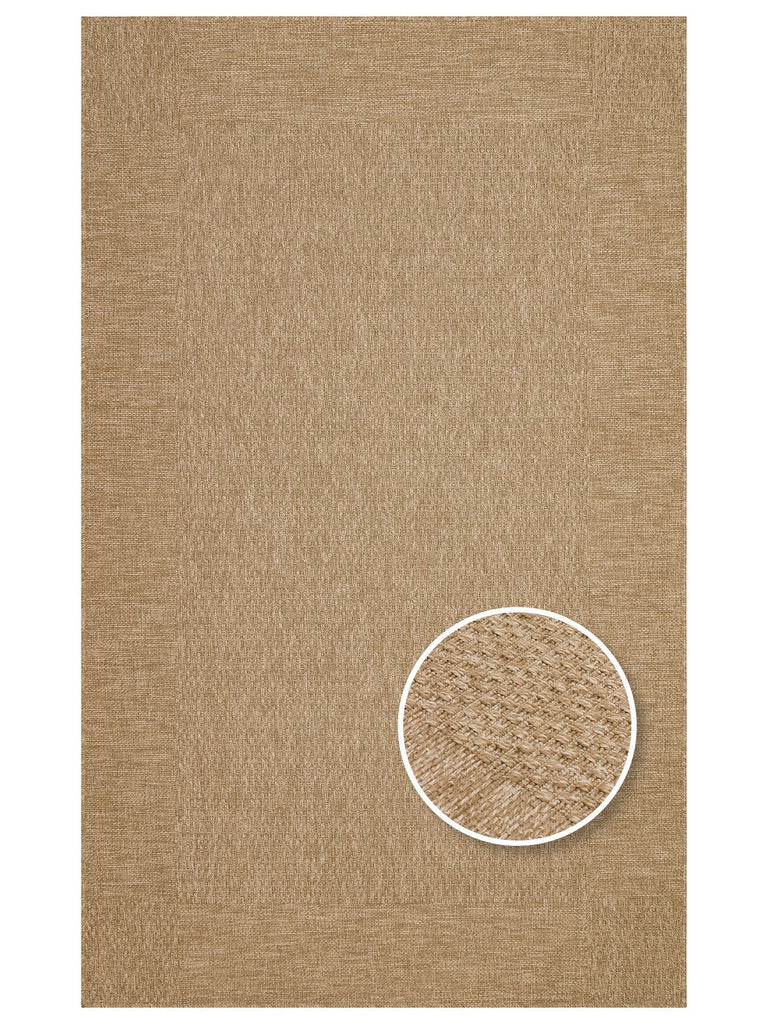 Mallorca Sun and Water Resistant Living Room Corridor Kitchen Balcony Jute Look Sisal Carpet 06NAT