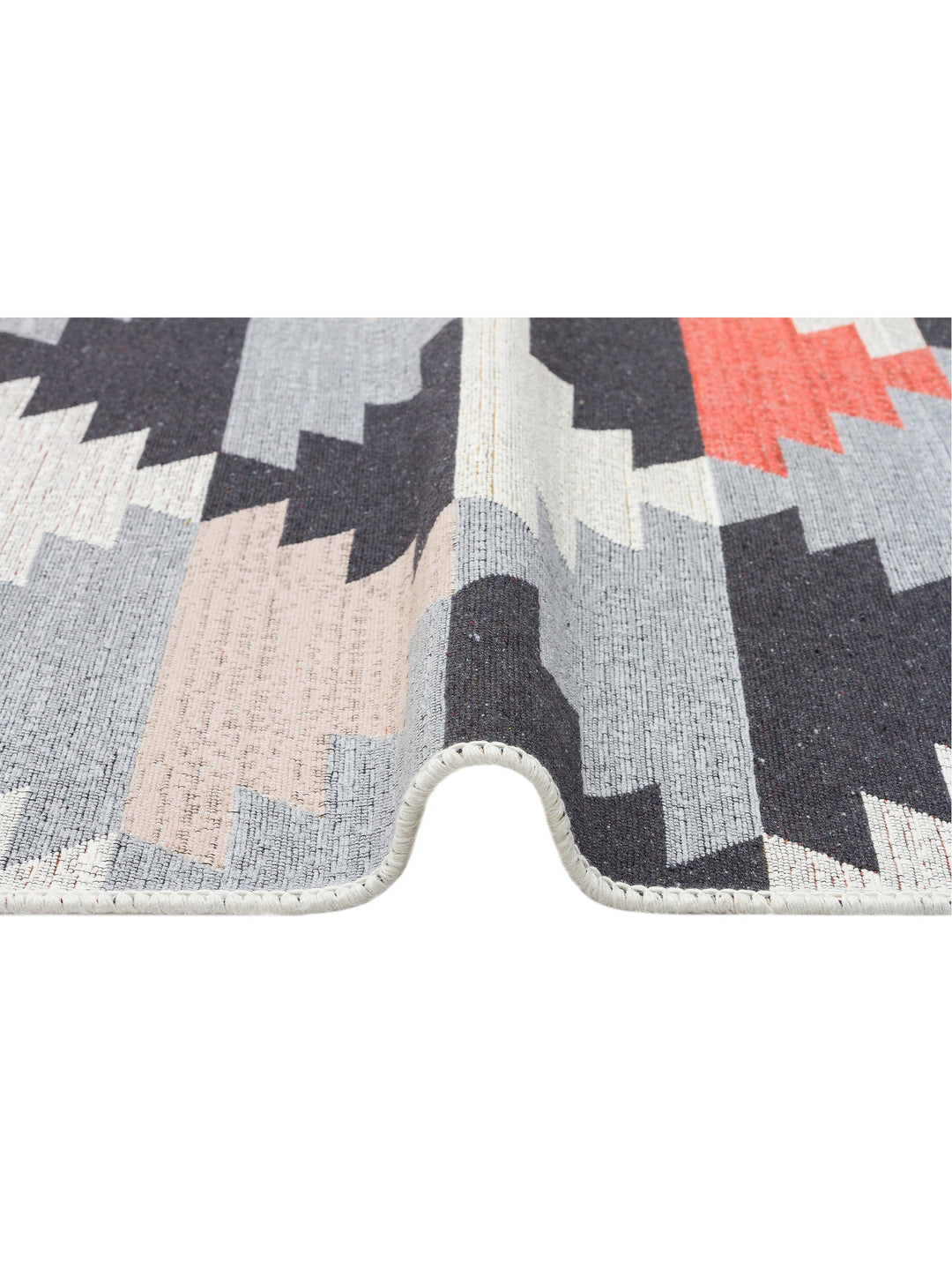 Maya %100 Naturel Pamuk Yıkanabilir Çift Taraflı Oturma Odası Mutfak Koridor Modern Kilim 20 MULTY - Carpetdocia