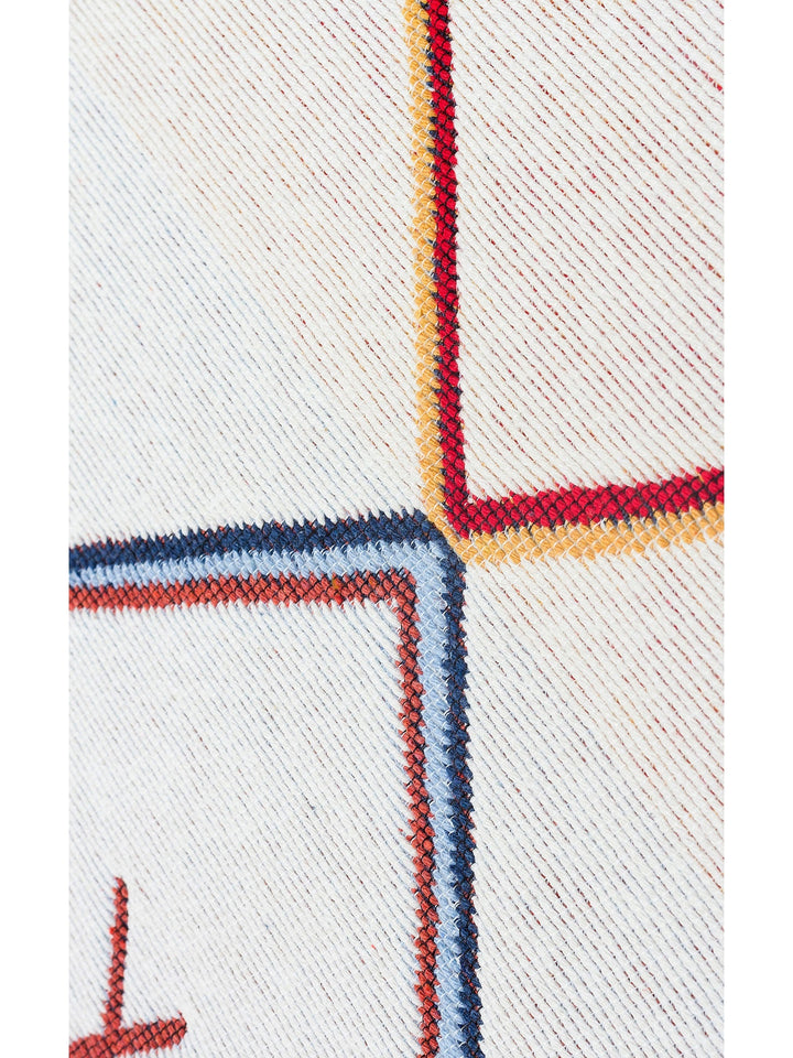 Maya %100 Naturel Pamuk Yıkanabilir Çift Taraflı Oturma Odası Mutfak Koridor Modern Kilim 21 MULTY - Carpetdocia