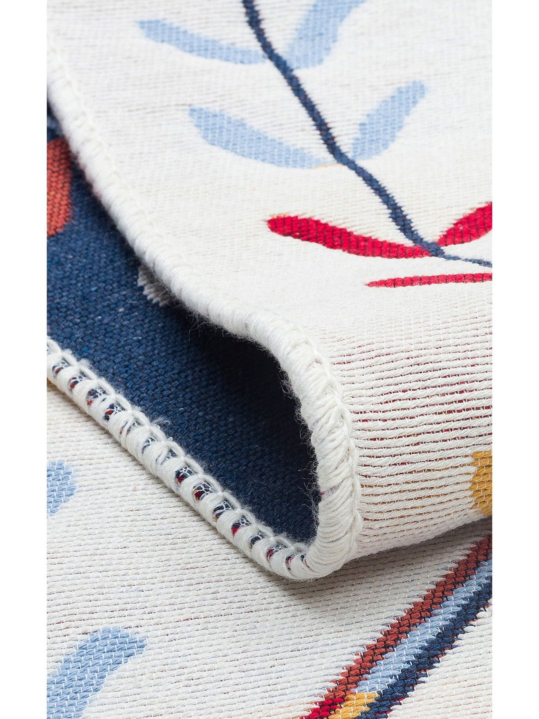 Maya %100 Naturel Pamuk Yıkanabilir Çift Taraflı Oturma Odası Mutfak Koridor Modern Kilim 21 MULTY - Carpetdocia