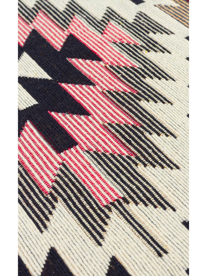 Maya %100 Naturel Pamuk Yıkanabilir Çift Taraflı Oturma Odası Mutfak Koridor Modern Kilim 33 RED - Carpetdocia