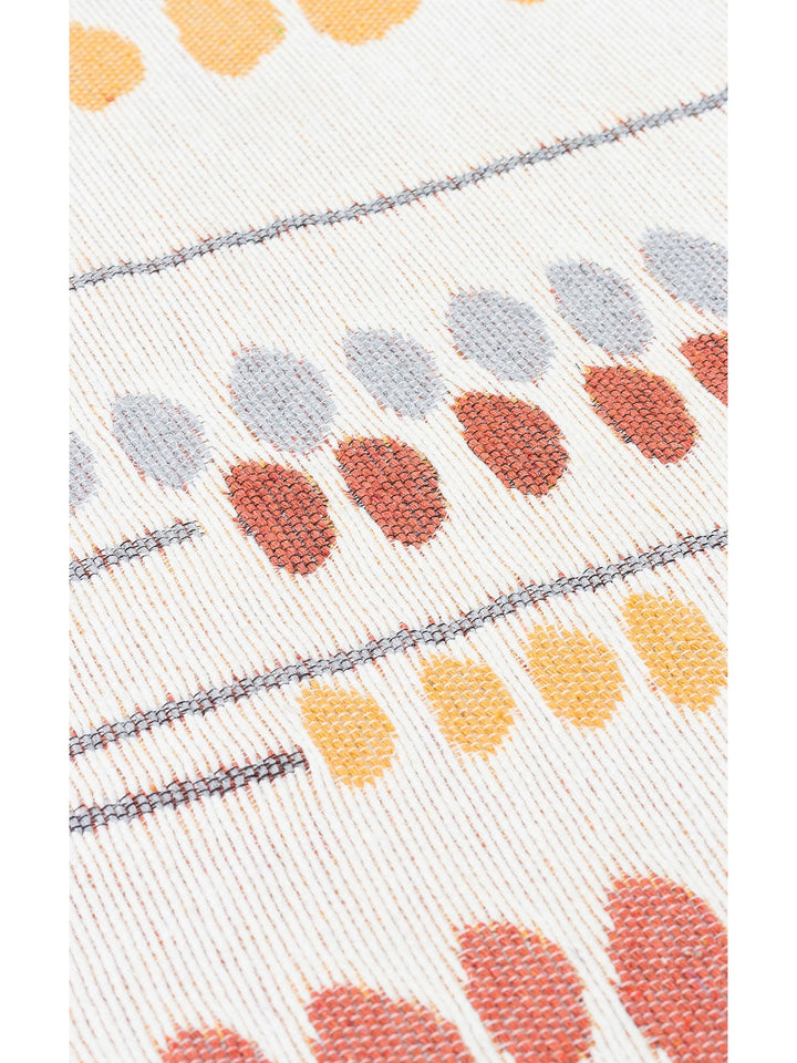 Maya %100 Naturel Pamuk Yıkanabilir Çift Taraflı Oturma Odası Mutfak Koridor Modern Kilim 34 MULTY - Carpetdocia