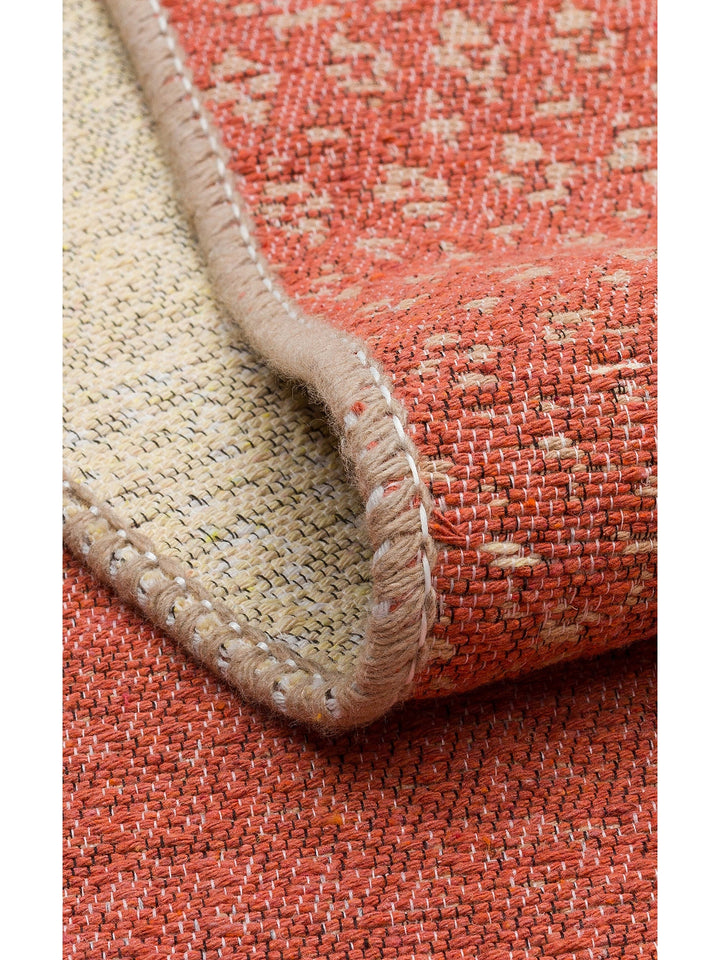 Maya %100 Naturel Pamuk Yıkanabilir Çift Taraflı Oturma Odası Mutfak Koridor Modern Kilim 37 TERRA - Carpetdocia