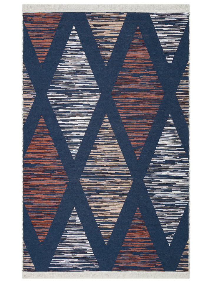 Maya %100 Naturel Pamuk Yıkanabilir Çift Taraflı Oturma Odası Mutfak Koridor Modern Kilim 38 MULTY - Carpetdocia