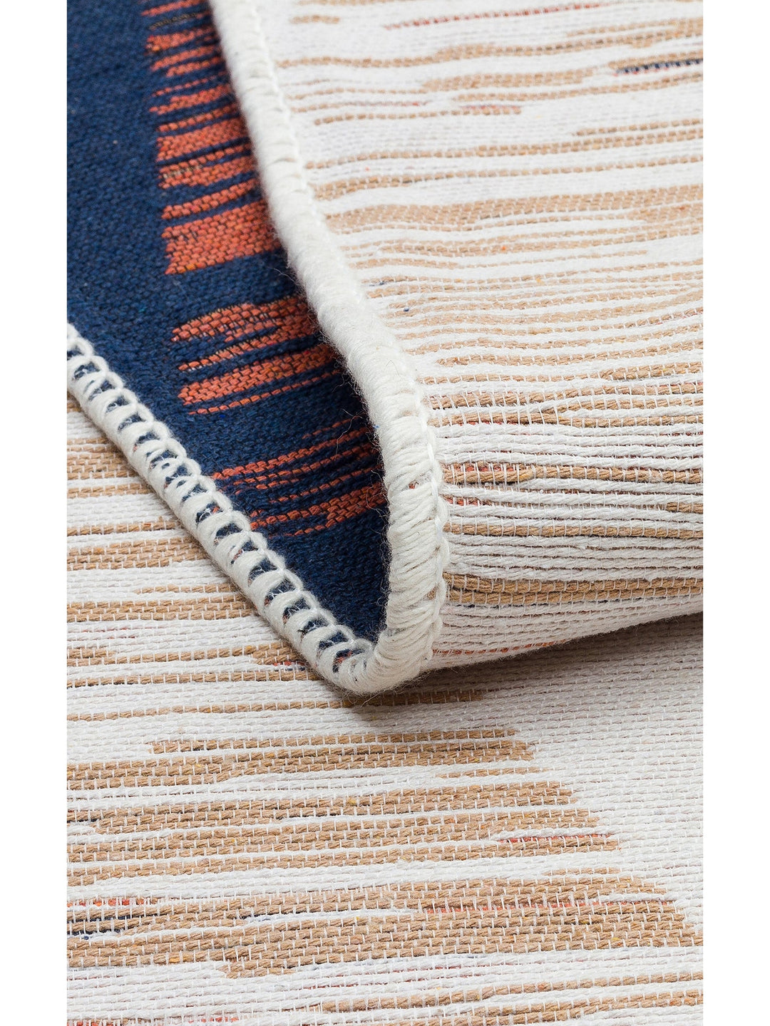 Maya %100 Naturel Pamuk Yıkanabilir Çift Taraflı Oturma Odası Mutfak Koridor Modern Kilim 38 MULTY - Carpetdocia