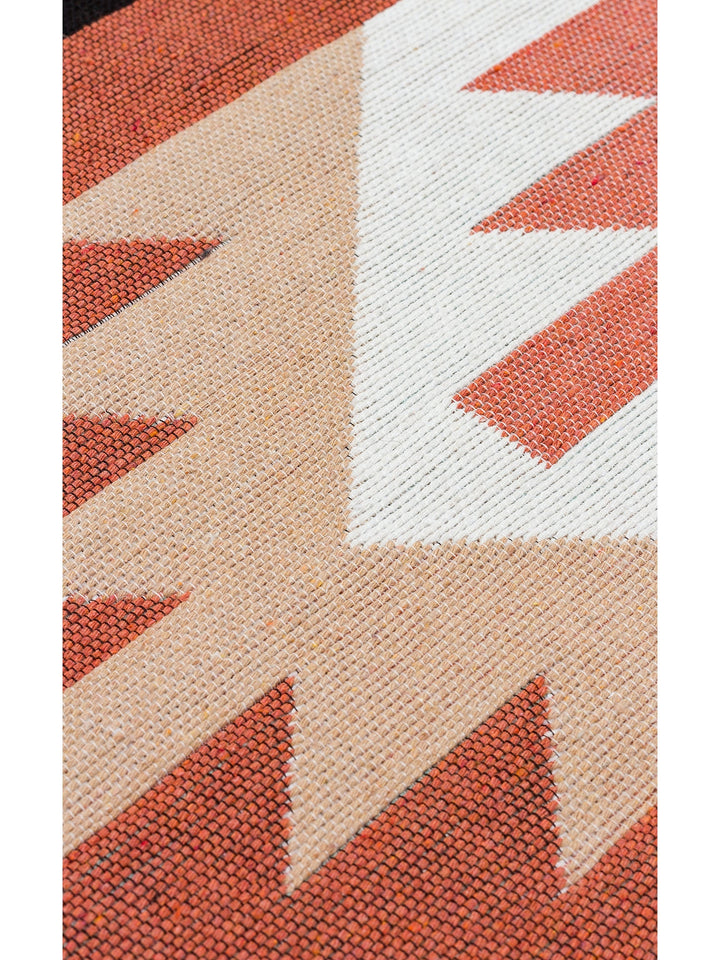 Maya %100 Naturel Pamuk Yıkanabilir Çift Taraflı Oturma Odası Mutfak Koridor Modern Kilim 39 MULTY - Carpetdocia