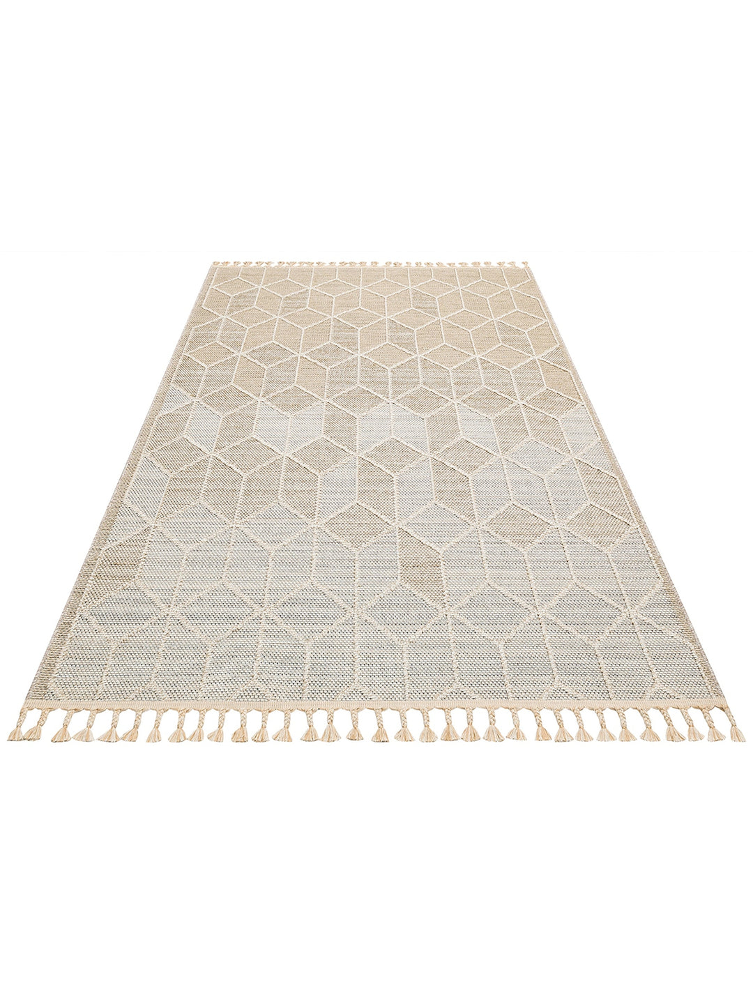 Ole Serisi Hasır Dokuma Oturma Odası Salon Koridor Antre Mutfak Modern İskandinav Halı 03 BEIGE - Carpetdocia
