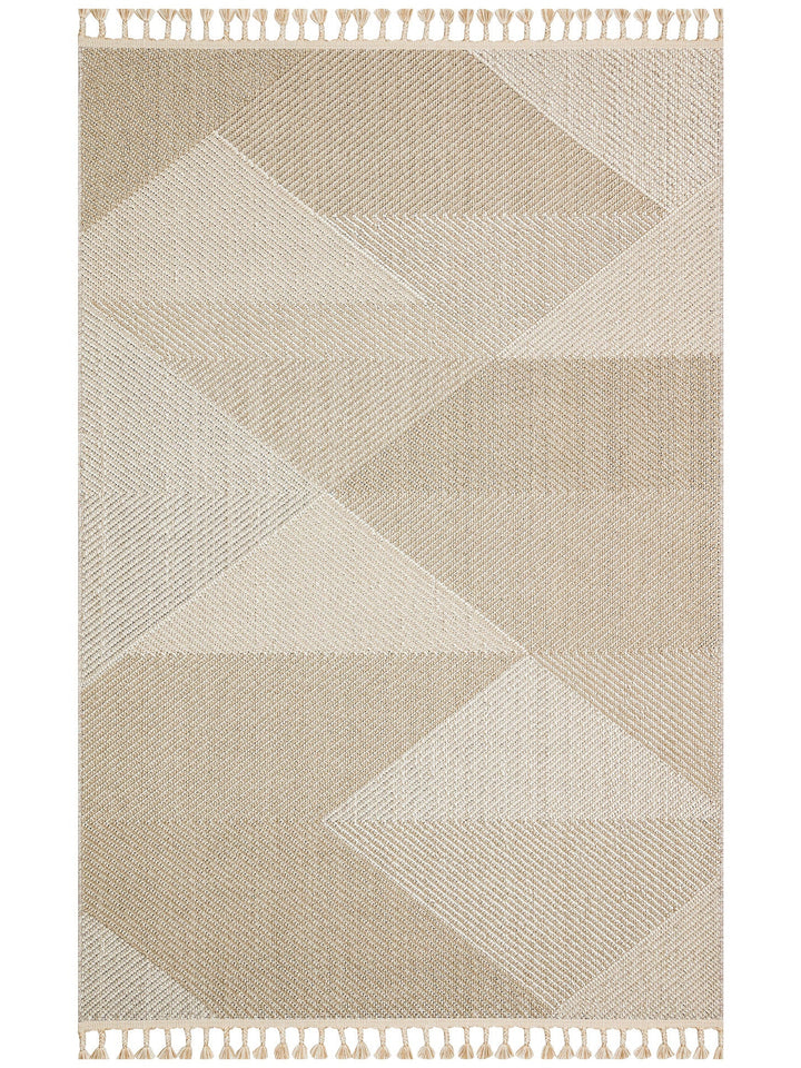 Ole Serisi Hasır Dokuma Oturma Odası Salon Koridor Antre Mutfak Modern İskandinav Halı 08 BEIGE - Carpetdocia