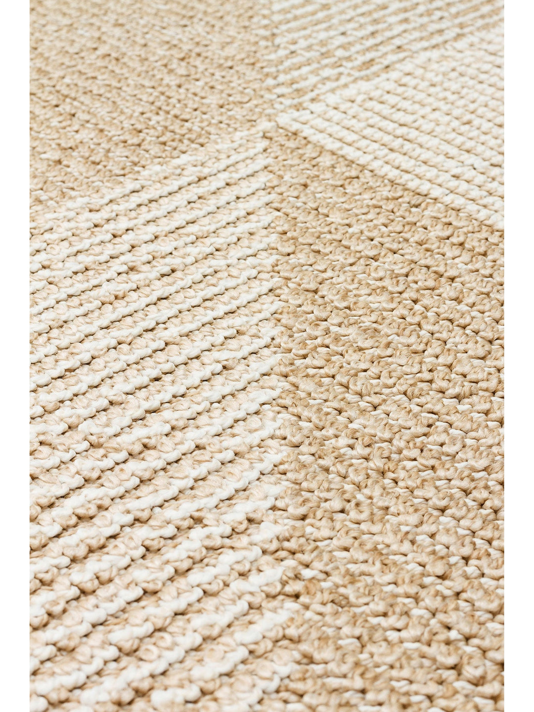 Ole Serisi Hasır Dokuma Oturma Odası Salon Koridor Antre Mutfak Modern İskandinav Halı 08 BEIGE - Carpetdocia