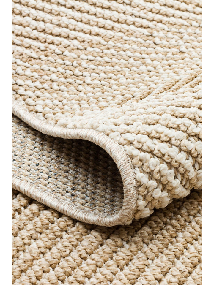 Ole Serisi Hasır Dokuma Oturma Odası Salon Koridor Antre Mutfak Modern İskandinav Halı 08 BEIGE - Carpetdocia