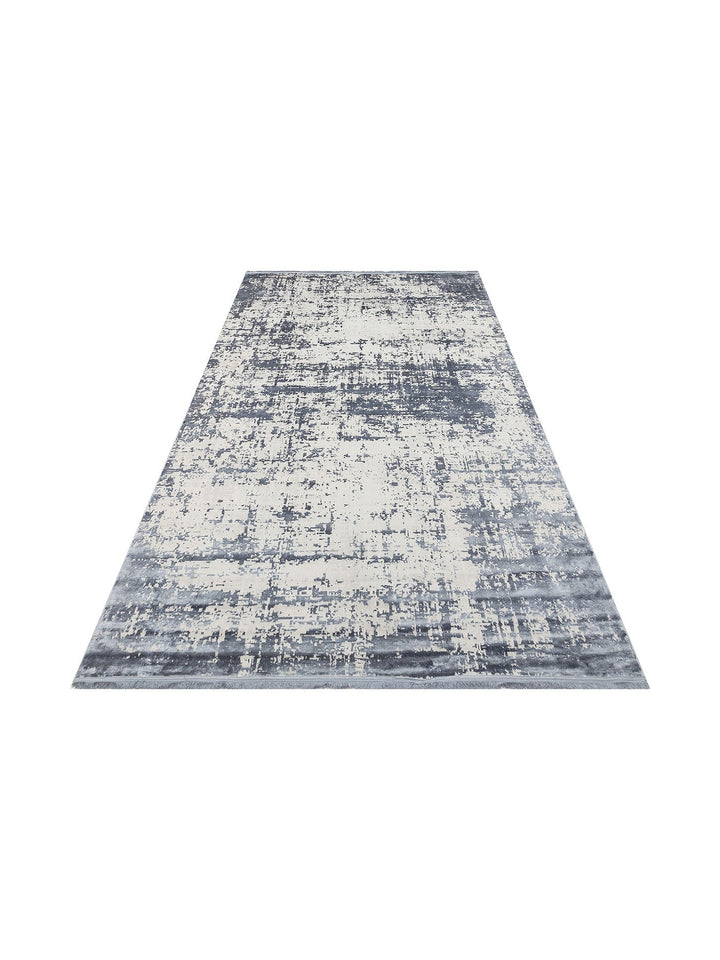 Paris Parlak İpeksi Görünümlü Salon Oturma Odası Koridor Antre Modern Halı 01 DENIM NW - Carpetdocia
