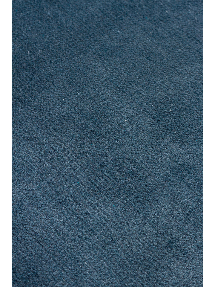 Queen Serisi %100 Naturel Viskon Parlak Modern El Emeğiyle Üretilen Salon Oturma Odası Halı NBLUE - Carpetdocia
