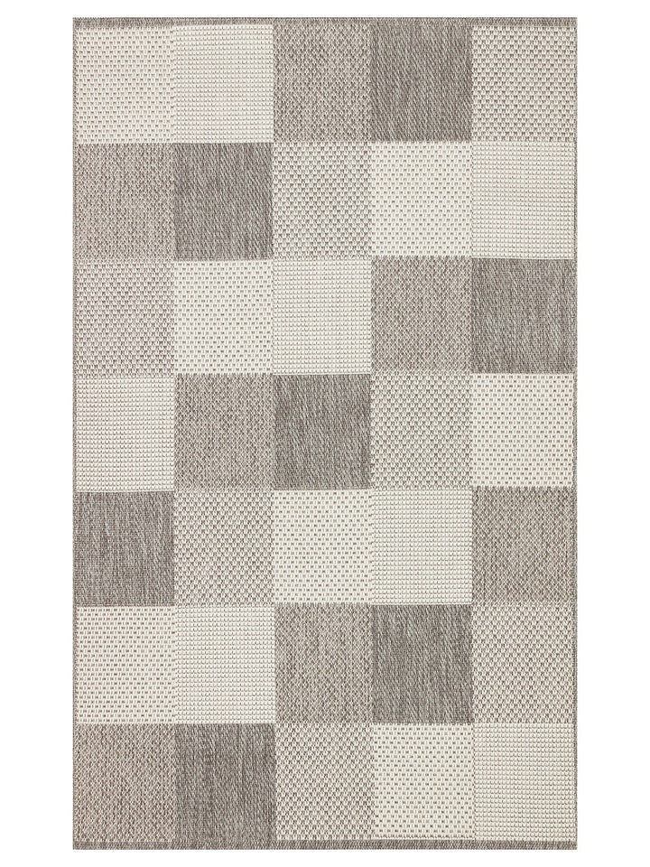 Resort Pamuklu Kaymaz Tabanlı Oturma Odası Koridor Antre Mutfak Şık Kilim 01 GREY - Carpetdocia