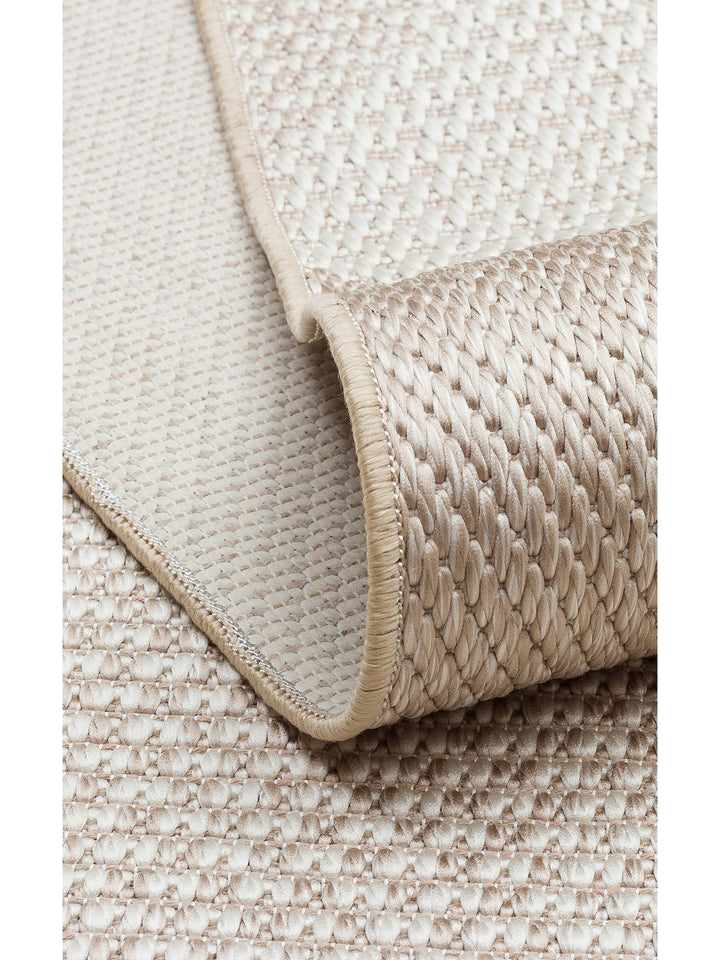 Resort Pamuklu Kaymaz Tabanlı Oturma Odası Koridor Antre Mutfak Şık Kilim 03 BEIGE - Carpetdocia