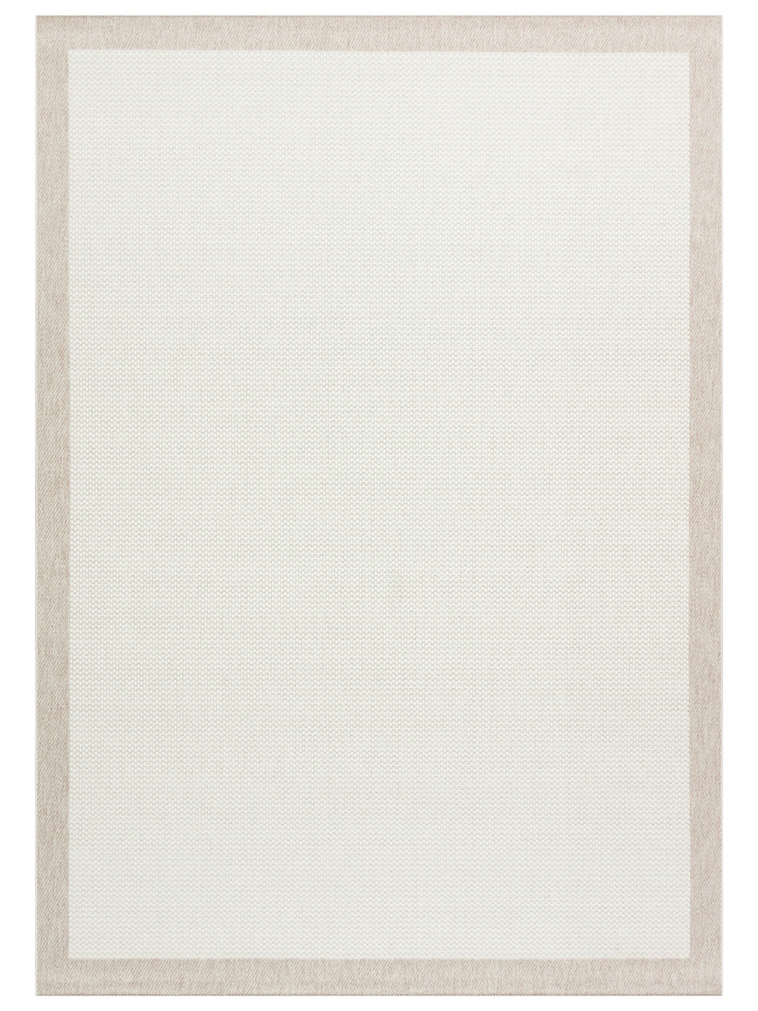 Resort Serisi Bordürlü Hav Toz Vermez Kaymaz Tabanlı Şık Kilim 05 CREAM BEIGE